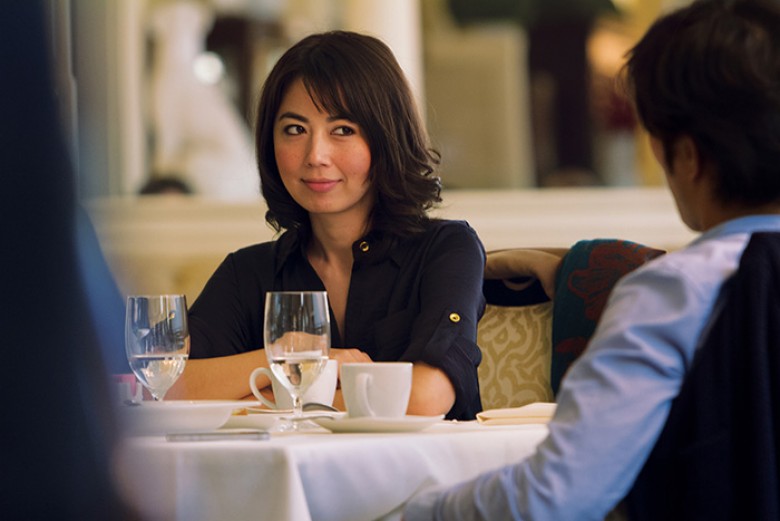 Ayako Fujitani, Kazuki Kitamura. Photo Credit: Nicole Rosario/Eleven Arts