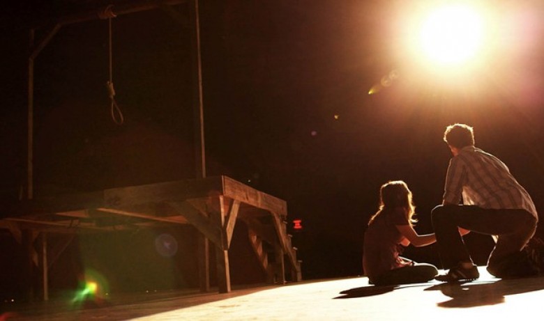 Copyright: © 2015 Warner Bros. Entertainment Inc. Photo Credit: Courtesy of Warner Bros. Pictures Caption: (L-r) PFEIFER BROWN as Pfeifer Ross and REESE MISHLER as Reese Houser in New Line Cinema’s horror film “THE GALLOWS,” a Warner Bros. Pictures releas