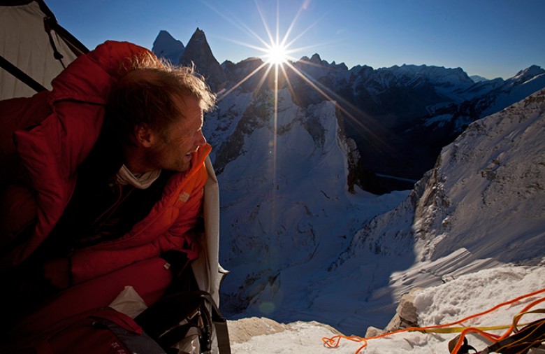 Conrad Anker in MERU. Courtesy of Music Box Films. Photo by Jimmy Chin.