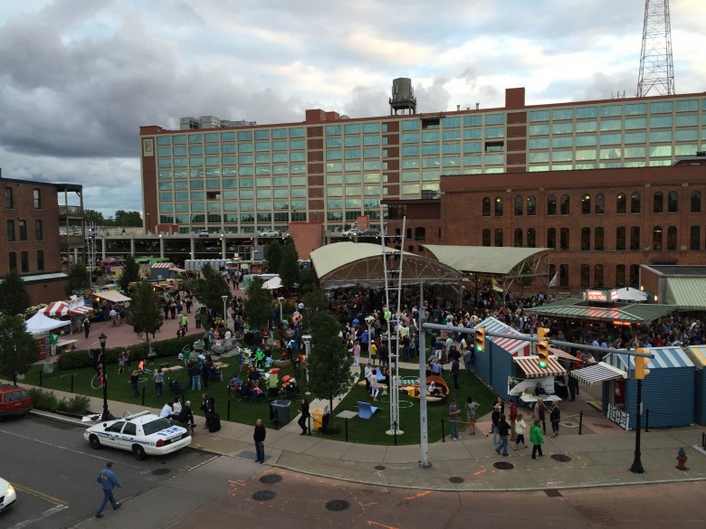 A former industrial superblock pumps life into the city