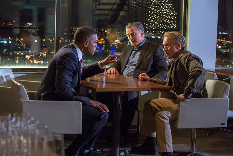 L-r, Will Smith, Alec Baldwin and Arliss Howard star in Columbia Pictures’ “Concussion.” PHOTO BY: Melinda Sue Gordon © 2015 Columbia Pictures Industries, Inc. All Rights Reserved