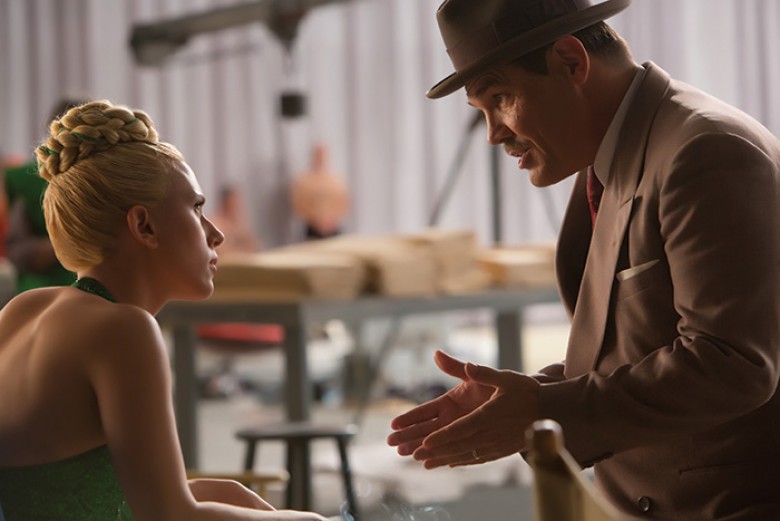 SCARLETT JOHANSSON as DeeAnna Moran and JOSH BROLIN as Eddie Mannix in “Hail, Caesar!.” Four-time Oscar®-winning filmmakers Joel and Ethan Coen produce and direct the all-star comedy set during the latter years of Hollywood’s Golden Age. Photo Credit: Ali
