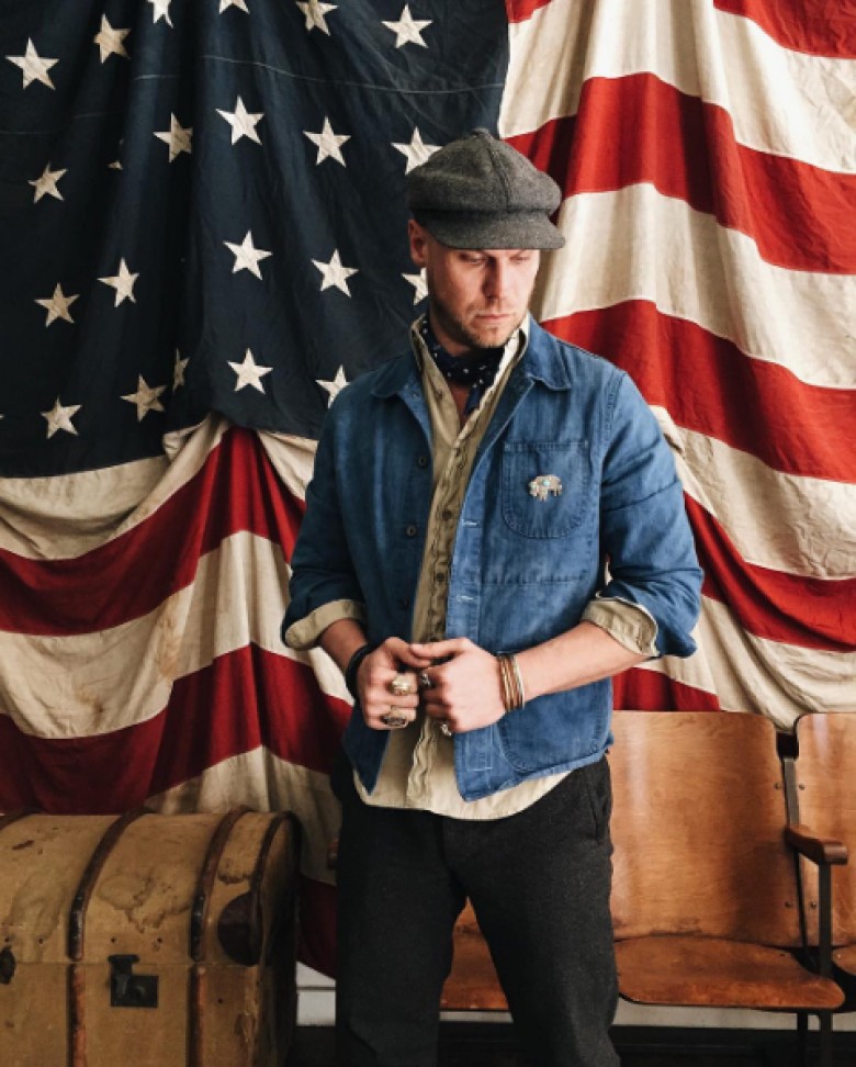 KMFG x Manready Mercantile Indigo Chore Coat