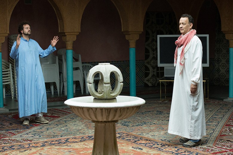 Alexander Black and Tom Hanks in A HOLOGRAM FOR THE KING. Photo credit: Frederic Batier