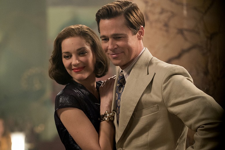 Brad Pitt plays Max Vatan and Marion Cotillard plays Marianne Beausejour in Allied from Paramount Pictures.