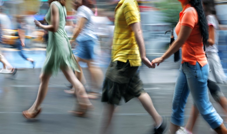 Even getting from point A to point B is a good opportunity to get some steps in