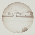 A fascinating photograph taken by Raymond K. Albright with a Kodak 1 camera during the family’s Grand Tour. It is not of the Acropolis but rather of a Neo-Classical knock-off of the Acropolis: the Academy of Athens built in 1885. John J. Albright must cer