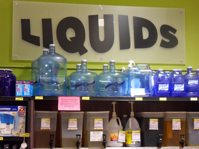 Bulk oils and soaps.