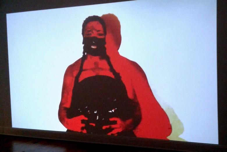 "Black Bloc" by Dana McKnight, sound, digital, 2017.