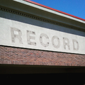 What was once the marquee for Record Theatre's University Plaza location now reads as an imperative — record what exists, for this too shall pass.