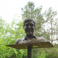 A bust of the park's namesake and founder, Larry Griffis Jr.