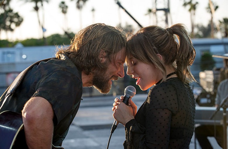© 2018 WARNER BROS. ENTERTAINMENT INC. AND METRO-GOLDWYN-MAYER PICTURES INC. ALL RIGHTS RESERVED Photo Credit: Neal Preston Caption: (L-R) BRADLEY COOPER as Jack and LADY GAGA as Ally in the drama “A STAR IS BORN,” from Warner Bros. Pictures, in associati