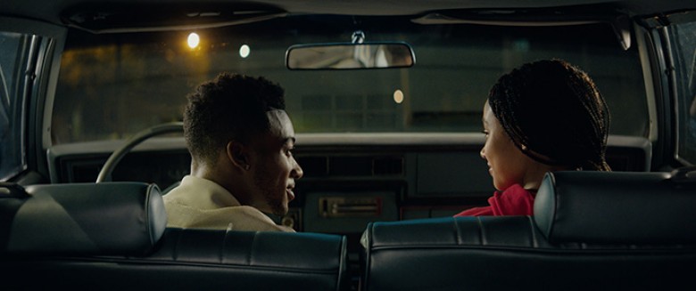(L-R) Algee Smith as Khalil and Amandla Stenberg as Starr in Twentieth Century Fox’s THE HATE U GIVE.