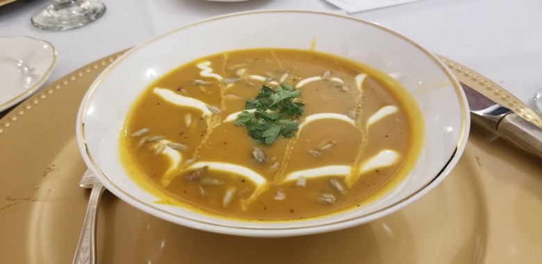 Course II (Soup): Chef Darian Bryan's Roasted Butternut Squash and Apple Soup