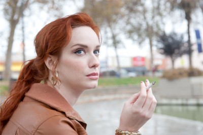 Christina Hendricks as Blanche in DRIVE. Credit – Richard Foreman.