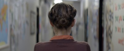 Lindsay Burdge in a still from A TEACHER.