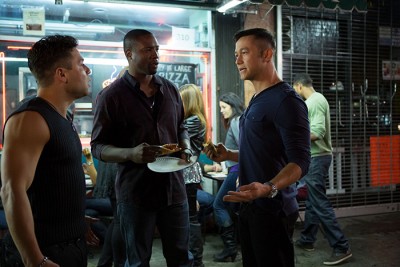 Jeremy Luke as Danny, Rob Brown as Bobby, and Joseph Gordon-Levitt as Don Jon    