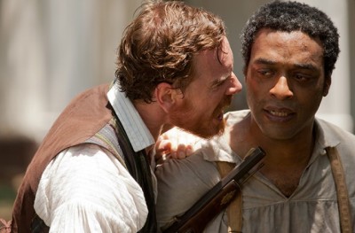 Michael Fassbender as “Edwin Epps” and Chiwetel Ejiofor as “Solomon Northup” in 12 YEARS A SLAVE.