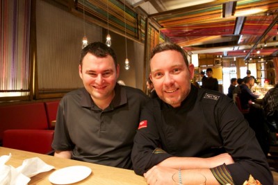 Jeremy Horwitz with Albert Adrià at Pakta (via Kickstarter)