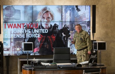 BRENDAN GLEESON as General Brigham & EMILY BLUNT as Rita