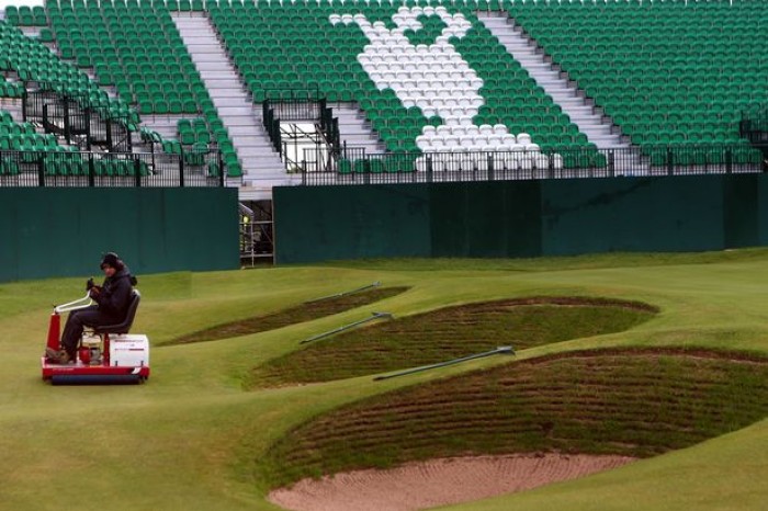 The 18th hole at Royal Liverpool