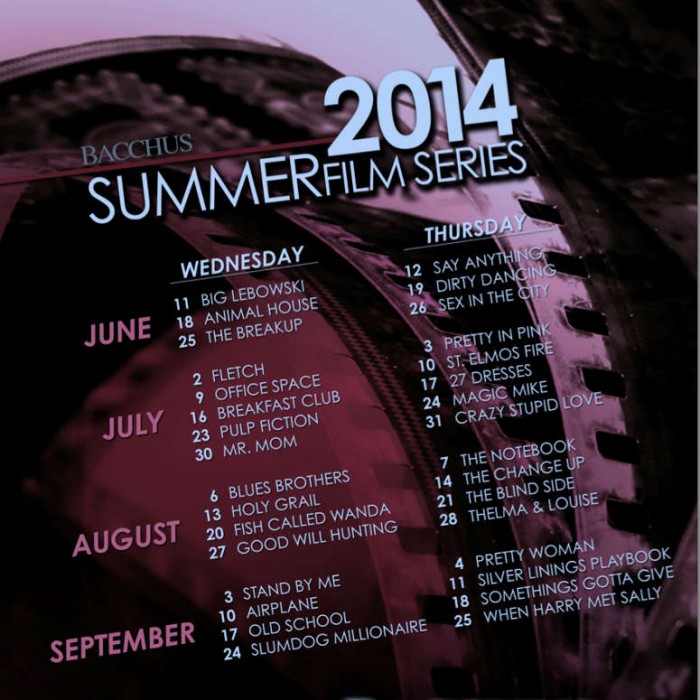 Bacchus Summer Film Series