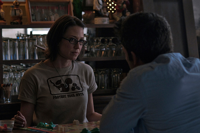 Nick Dunne (Ben Affleck) confides in his twin sister Margo (Carrie Coon). Photo: Merrick Morton – TM and © 2014 Twentieth Century Fox and Regency Enterprises. All Rights Reserved. Not for sale or duplication.