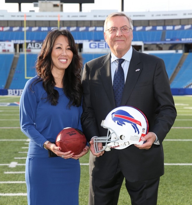Terry and Kim Pegula make their first big splash as owners of the Buffalo Bills