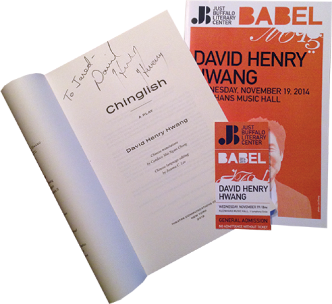 Writing Holds A Mirror To Your Inner Self...Babel's David Henry Hwang