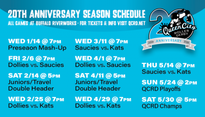 Queen City Roller Derby 2026 Season Game 4: Alley Kats vs Devil Dollies